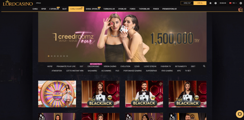 Lord Casino Canlı